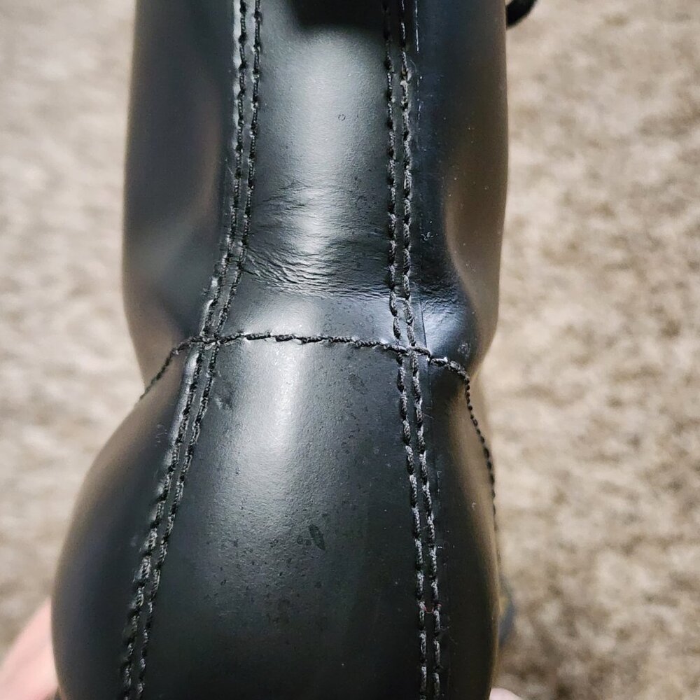 Dr Marten 1460 Black Smooth Leather Lace Up Boots Women's Size 9 - Picture 13 of 14
